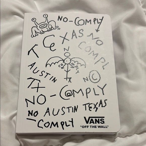 Vans Other - Hi, how are you project, no comply Vans Notebook Daniel Johnston Austin TX